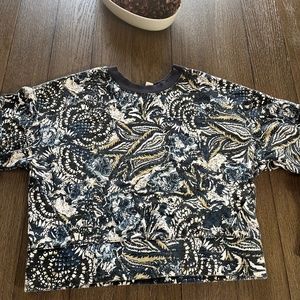 Jovie Floral Blue Green Sweater